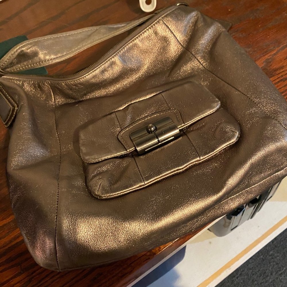 Coach Women's Silver Hobo Bag